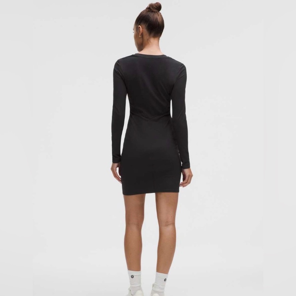 Lululemon All Aligned Ribbed Long-Sleeve Henley Dress - Picture 2 of 5